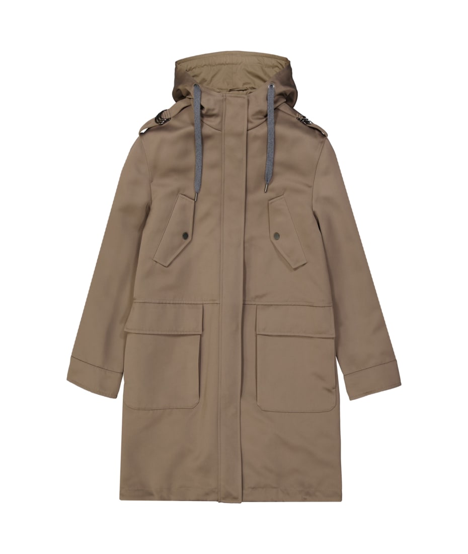 コート BRUNELLO CUCINELLI COTTON BLEND PARKA COAT Brunello Cucinelli Blend Cotton Parka | italist