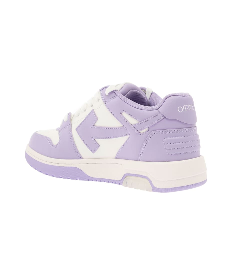 Out of Office Sneakers - Off White - White/Purple - Leather