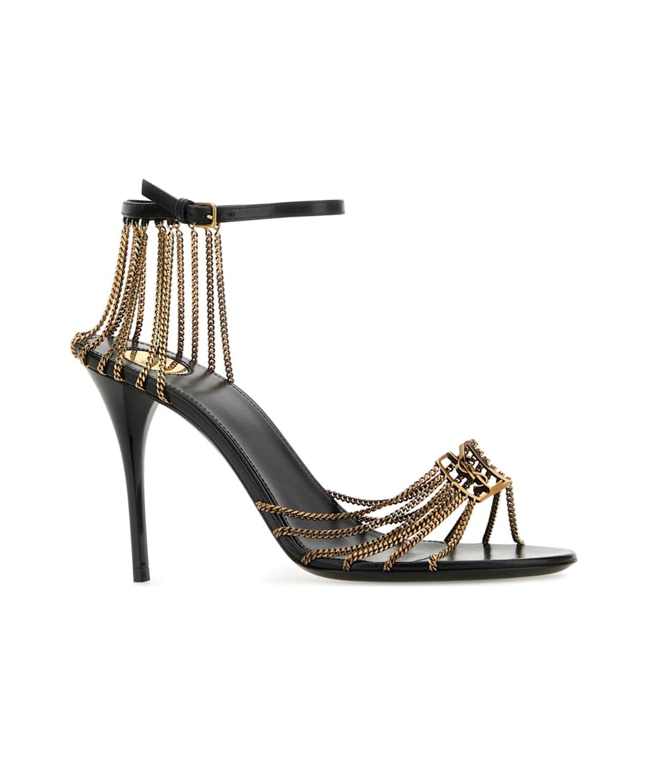 【関税&送料込】Saint Laurent Golde l Babylone Sandals Saint Laurent Golde Metal Babylone Sandals | italist, ALWAYS