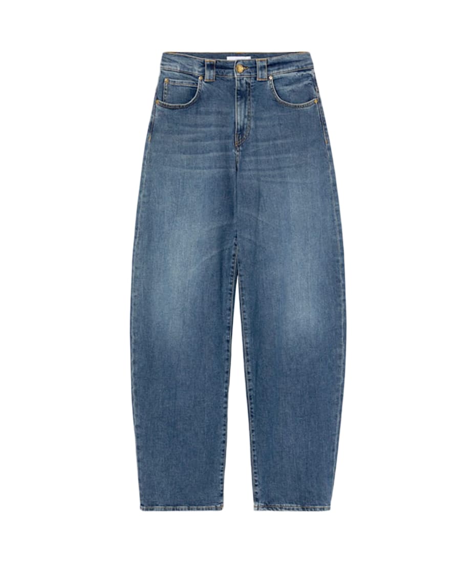 デニム・ジーパン PINKO Woman Jeans Denim 101733A1LP PJR Pinko Donna Jeans Wide Leg Cinque Tasche 101733 A1LP PJR