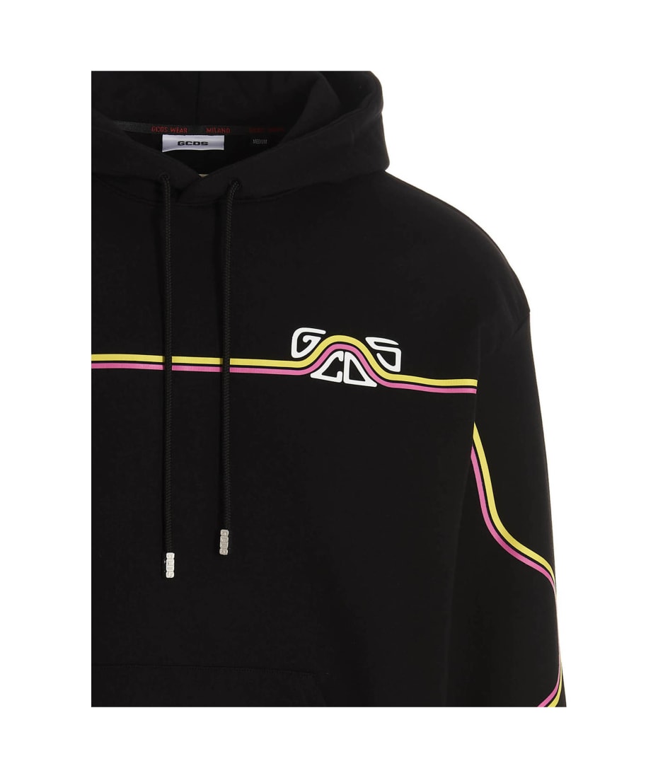 パーカー・フーディ GCDS SS23 'Waved Logo' hoodie (SS23M100628 02) Gcds 'waved logo' hoodie available on julian-fashion.com