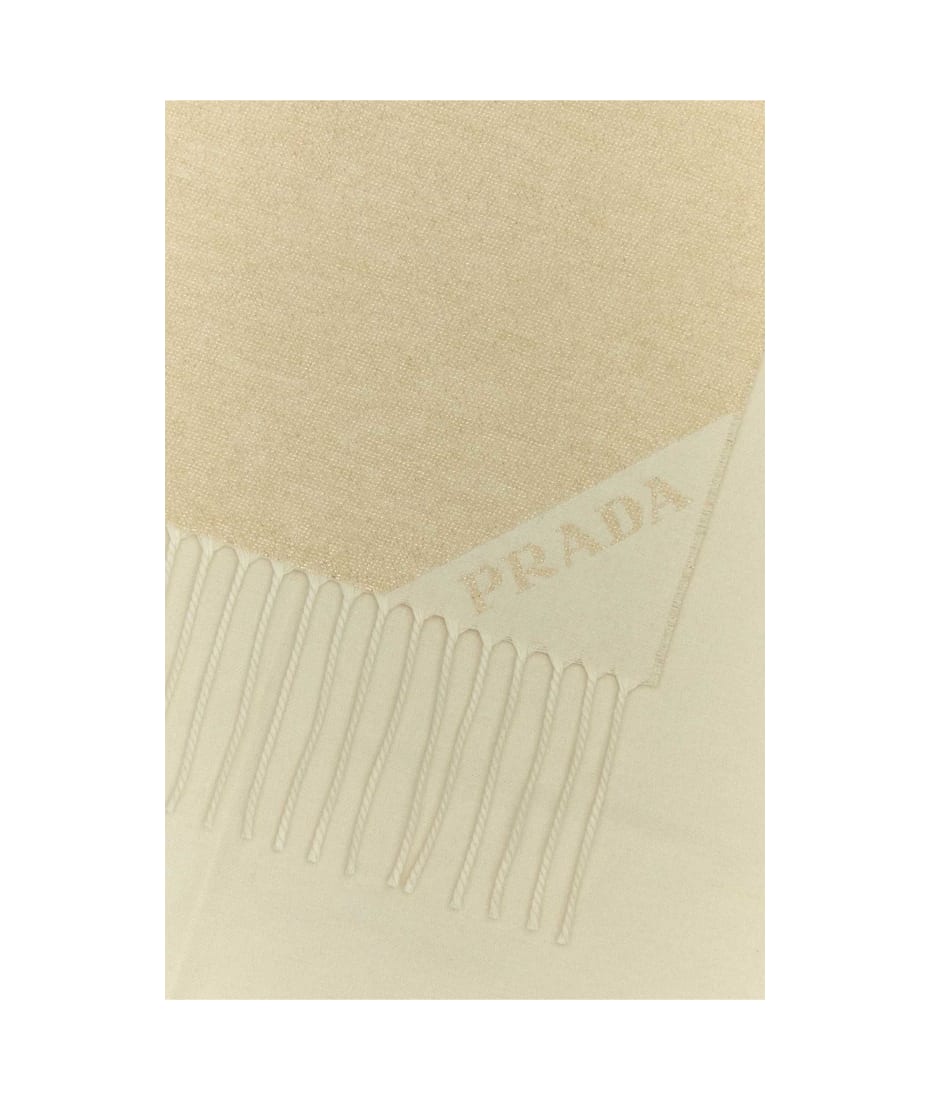 【関税&送料込】Prada Sand Silk Blend Scarf Prada Sand Silk Blend Scarf | italist