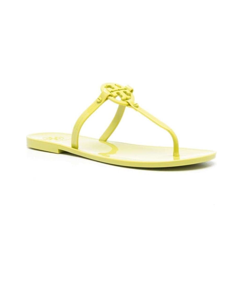 mini Miller' Yellow Thong Sandal With Tonal Logo In Plastic Woman Tory Burch  | italist, ALWAYS LIKE A SALE