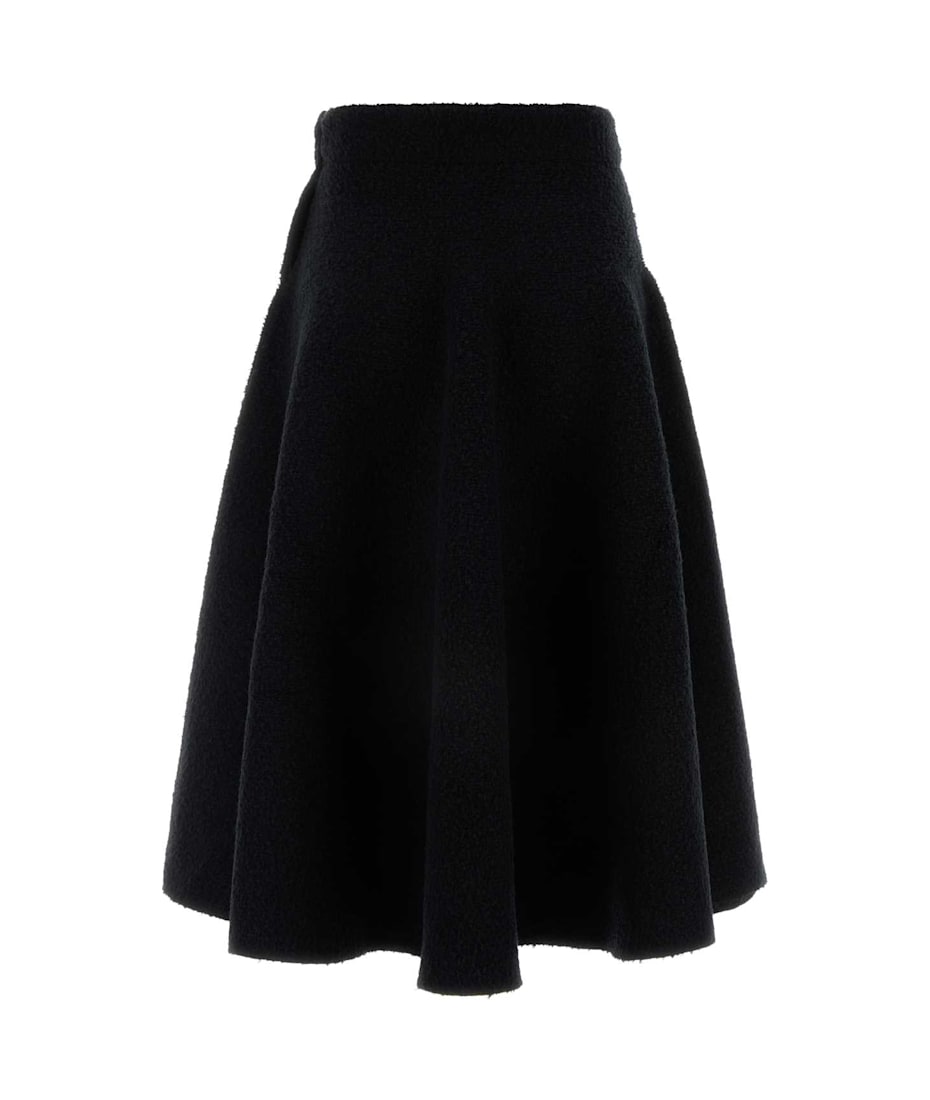 スカート BOTTEGA VENETA BLACK STRETCH COTTON BLEND SKIRT Bottega Veneta Black Stretch Cotton Blend Skirt | italist