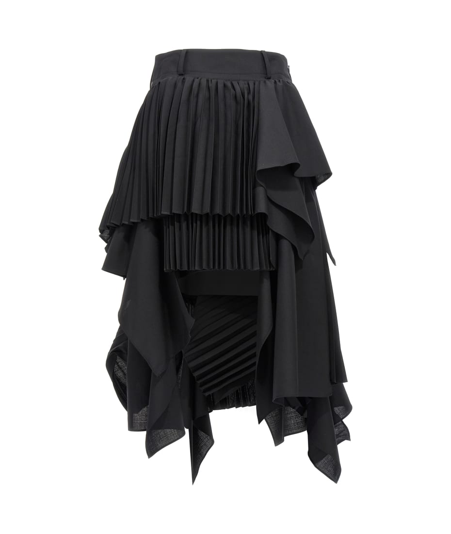 Sacai Asymmetrical Long Skirt | italist