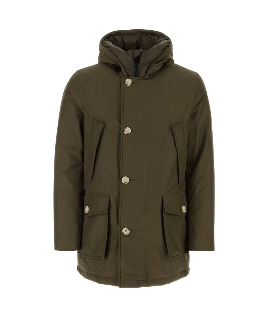 【関税&送料込】Woolrich Army Green Polyester Down Jacket Men's Stretch Nylon Sundance Down Jacket green | Woolrich US