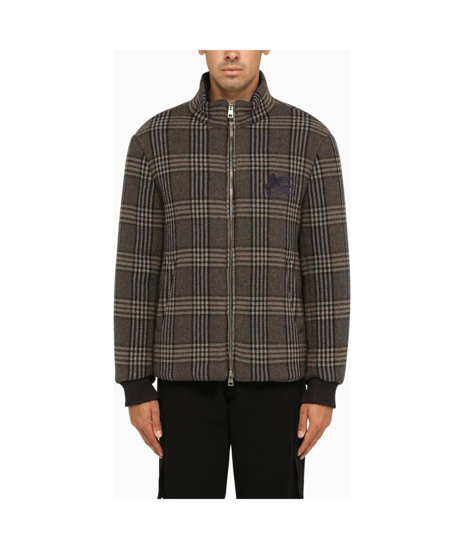 ETRO◆ウールジャケット Etro Checked Wool Padded Jacket | italist