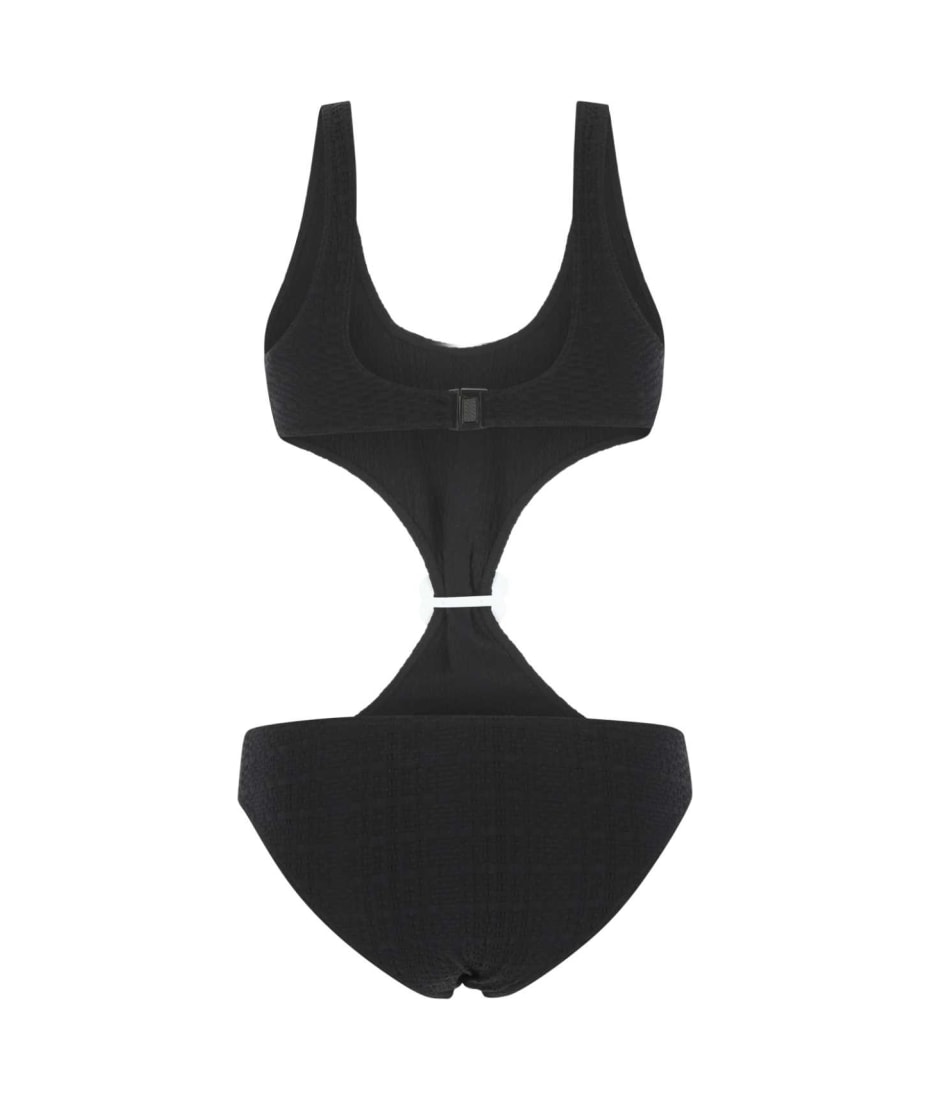 ワンピース水着 Lisa Marie Fernandez Black stretch terry Scallop trikini Lisa Marie Fernandez Black Stretch Terry Scallop Trikini