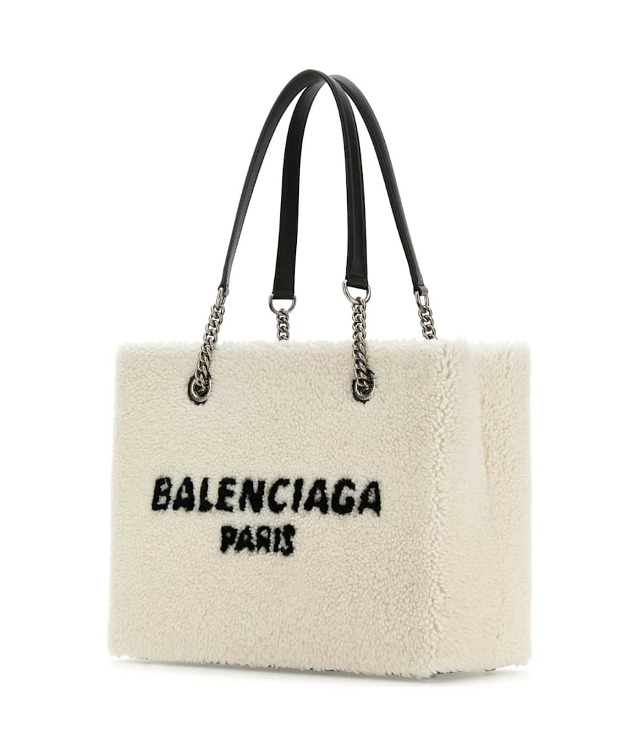 トートバッグ BALENCIAGA White Shearling Duty Free M Handbag Balenciaga White Shearling Duty Free M Handbag | italist