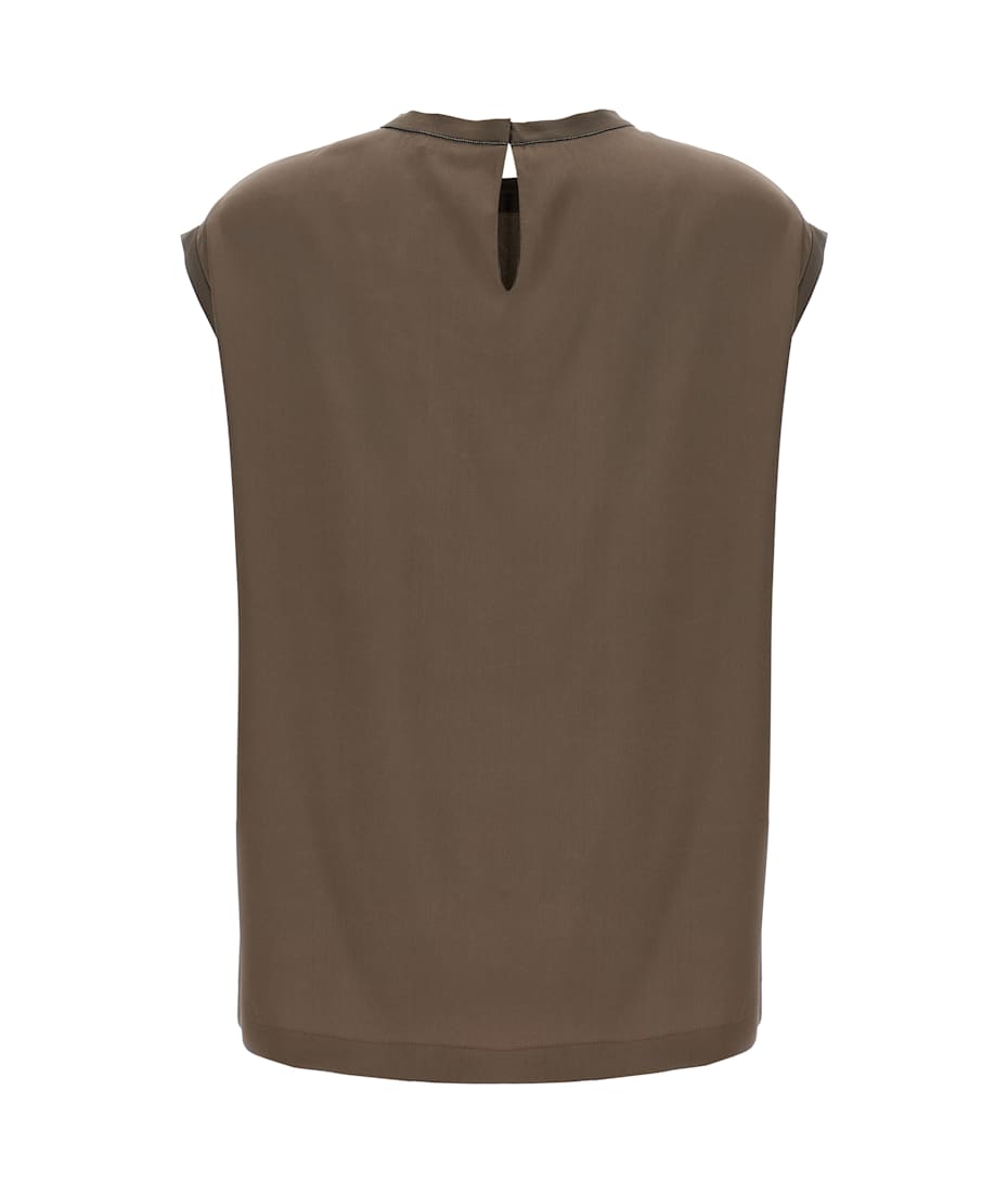 Tシャツ・カットソー Brunello Cucinelli Monile Satin T-Shirt Brunello Cucinelli Monile Satin T-shirt | italist