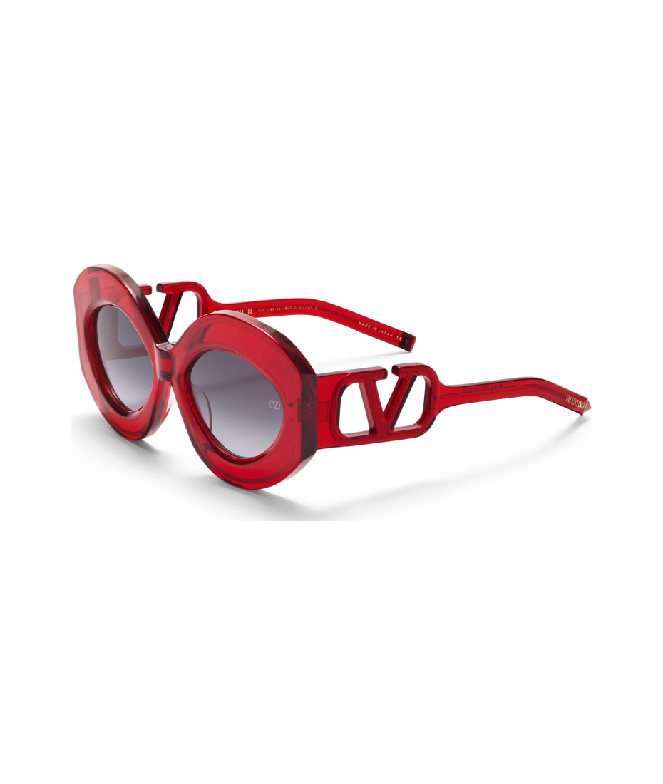 Valentino Eyewear V-soul Ii - Crystal Red / Gold Sunglasses