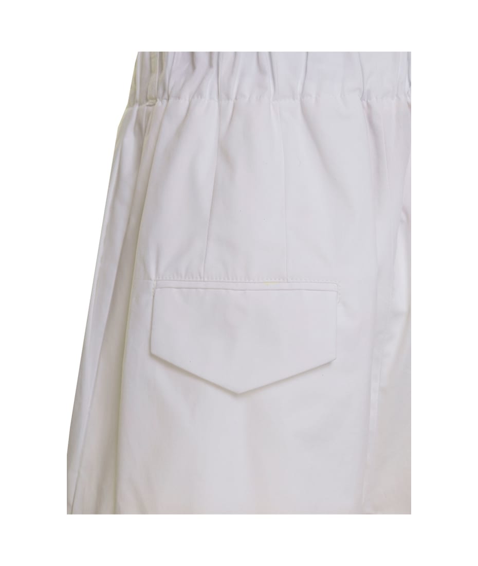 Jejia Woman's White Baby Cotton Trousers - White
