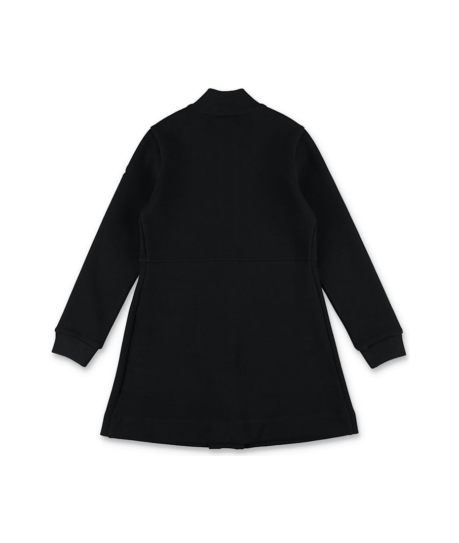 ワンピース Moncler Black Polo Dress With Logo Black Logo Patch Cotton Polo Shirt - Polos & T-shirts for