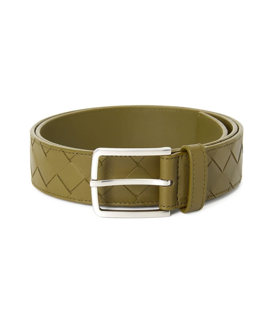 Bottega Veneta® Men's Intreccio Loop Belt in Black. Shop