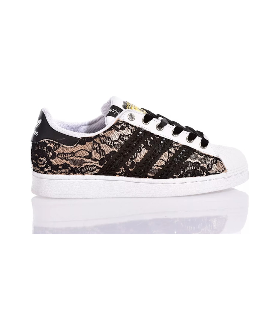 Mimanera Adidas Superstar Black Lace italist