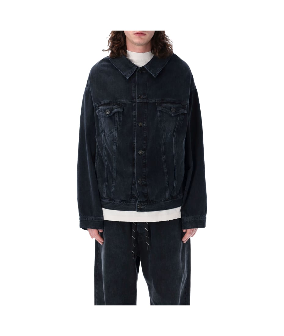 ジャケット Balenciaga Denim Off-The-Shoulder Oversized Jacket Balenciaga off-shoulder Denim Jacket | Blue | FARFETCH