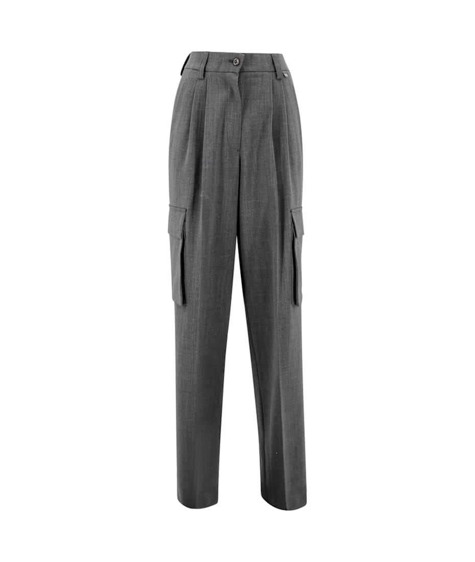 【関税込み】HERNO Wool blend cargo trousers Herno virgin wool blend cargo trousers for men