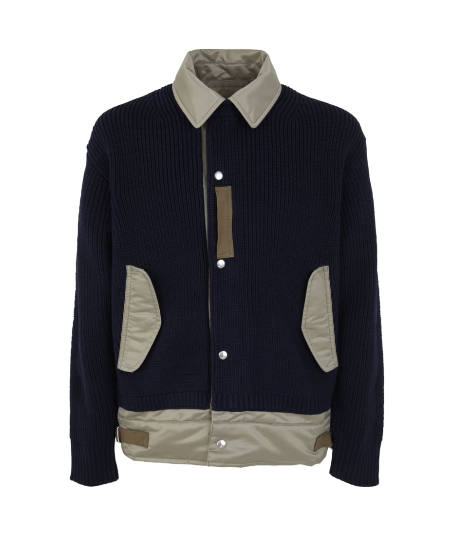 Sacai Nylon Twill Knit Blouson | italist