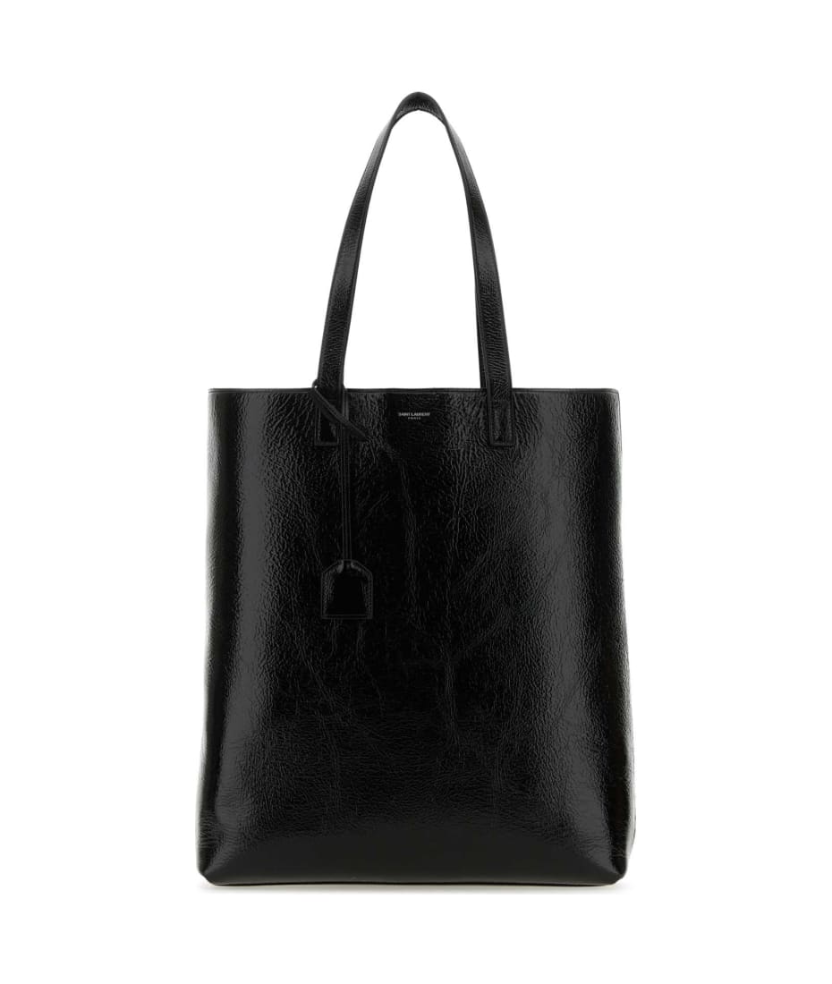 Saint Laurent Black Leather Bold Shopping Bag | italist