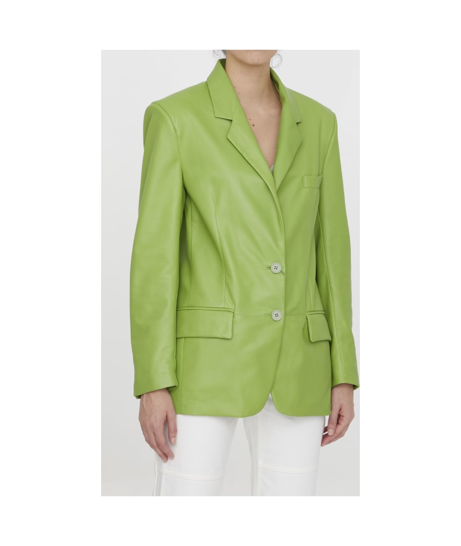 Lime on sale leather jacket