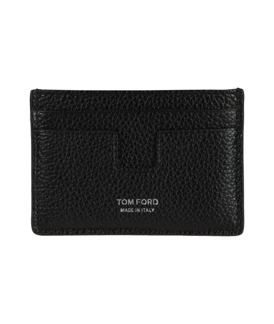 Tom Ford Grained Leather Logo Card Holder | italist, ALWAYS LIKE A SALE