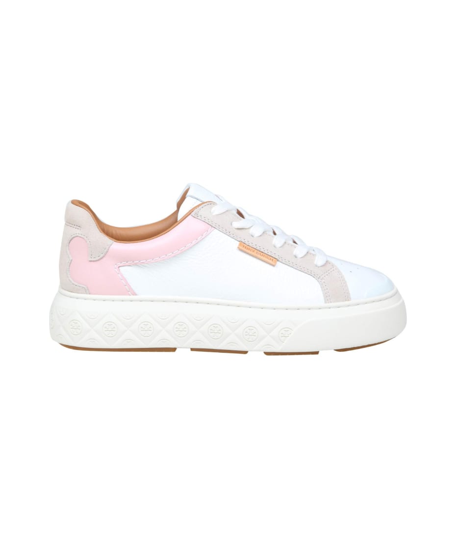 Tory Burch Ladybug Sneakers In White And Pink Leather | italist, ALWAYS  LIKE A SALE