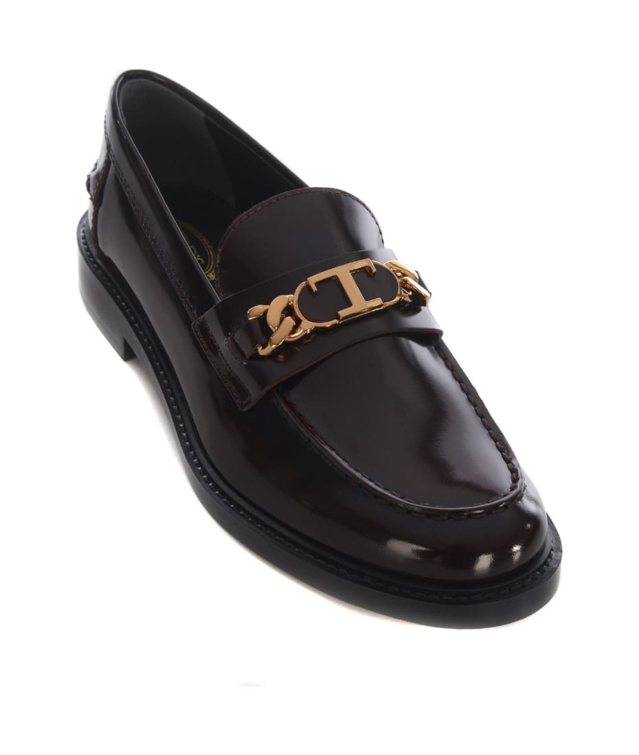 Tod's Logo Plaque Slip-on Loafers | italist Tod's Logo Plaque Slip-on Loafers | italist