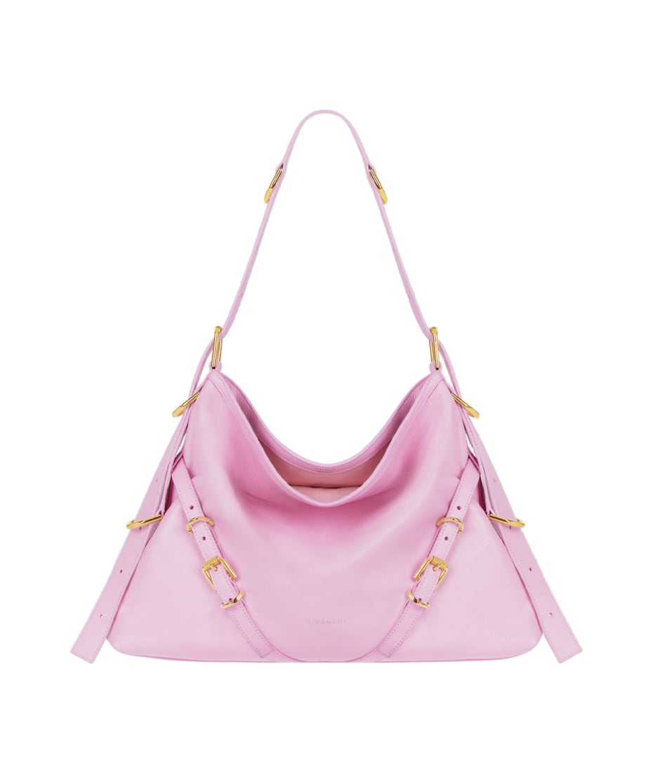 GIVENCHYレザーハンドバッグ(ペールピンク) Givenchy Pink Medium Voyou Bag | italist