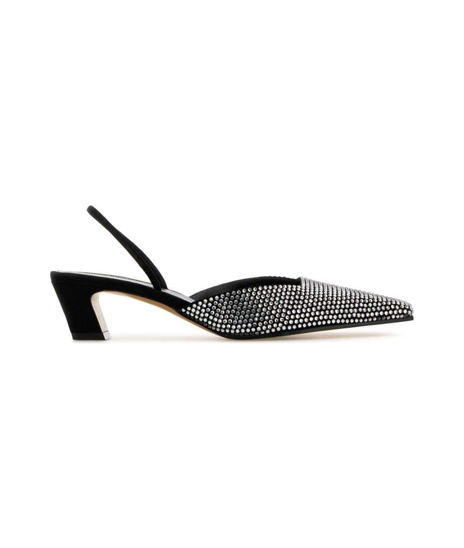 サンダル・ミュール KHAITE ROOSEVELT LEATHER SHOE WITH RHINESTONES KHAITE - ROOSEVELT LEATHER SHOE WITH RHINESTONES - Eleonora