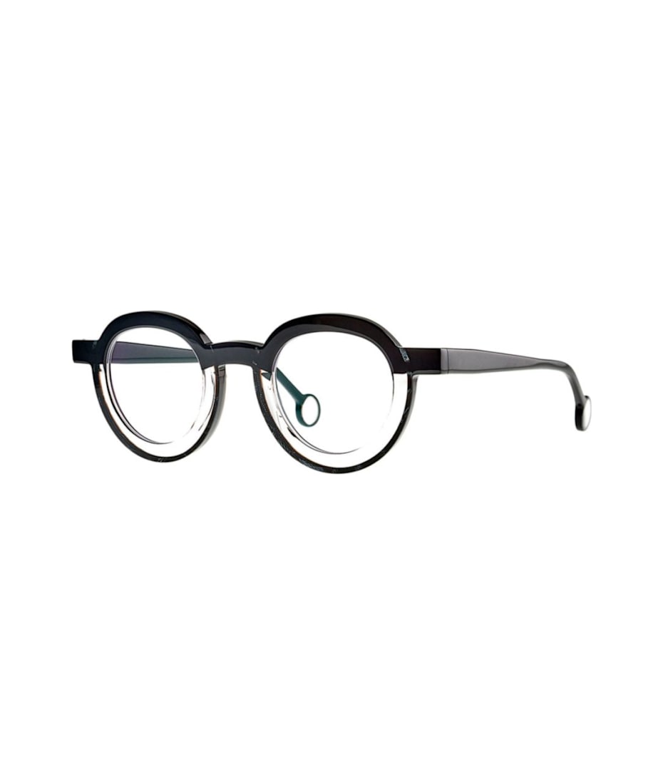 メガネ THEO Theo - AYUNAN 001 BLACK+ASTRAKHAN+TRANSPARENT - 1 Theo Eyewear Ayunan 001 Black+astrakhan+transparent1