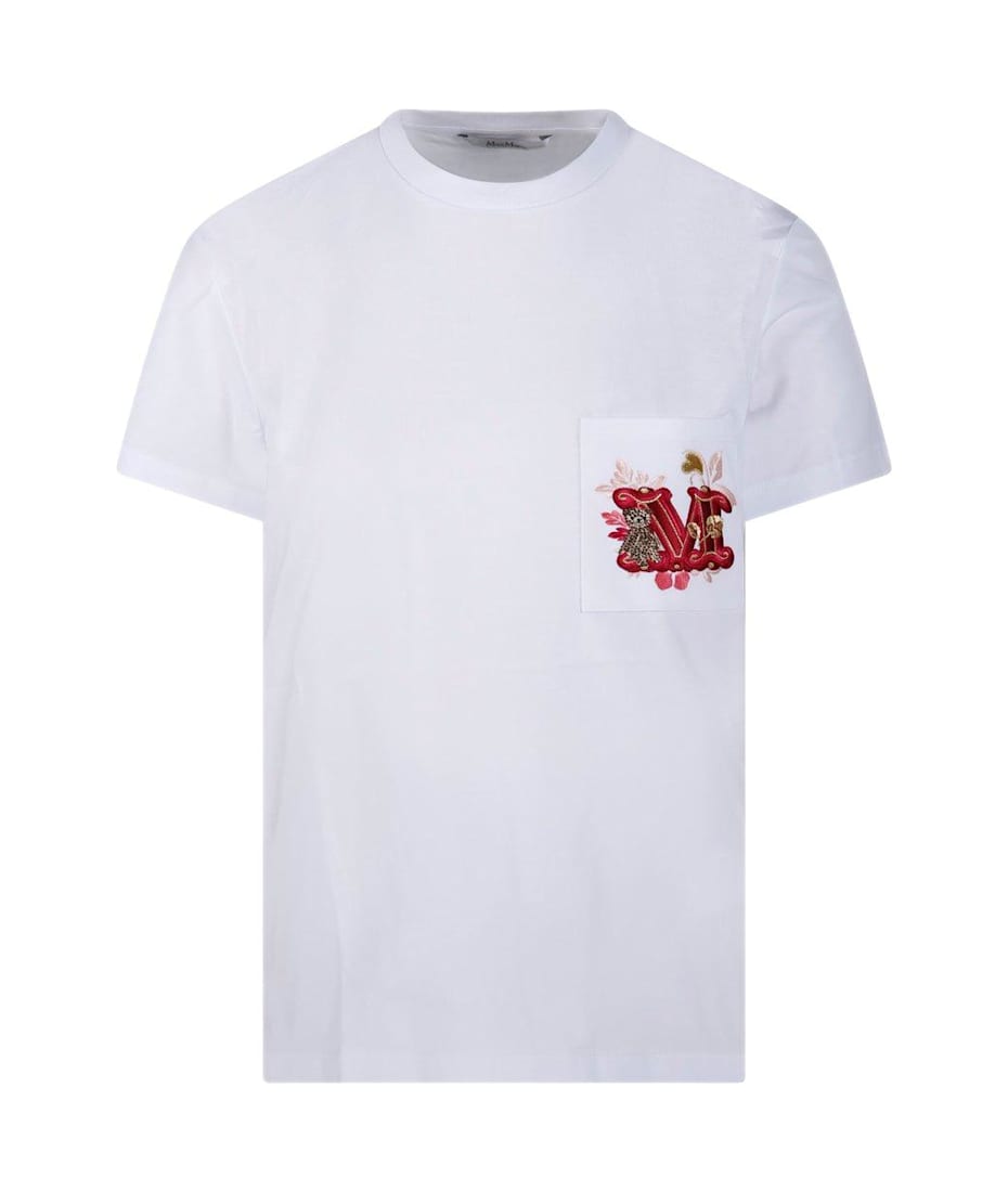 Max Mara Logo Embellished Crewneck T-shirt | italist, ALWAYS