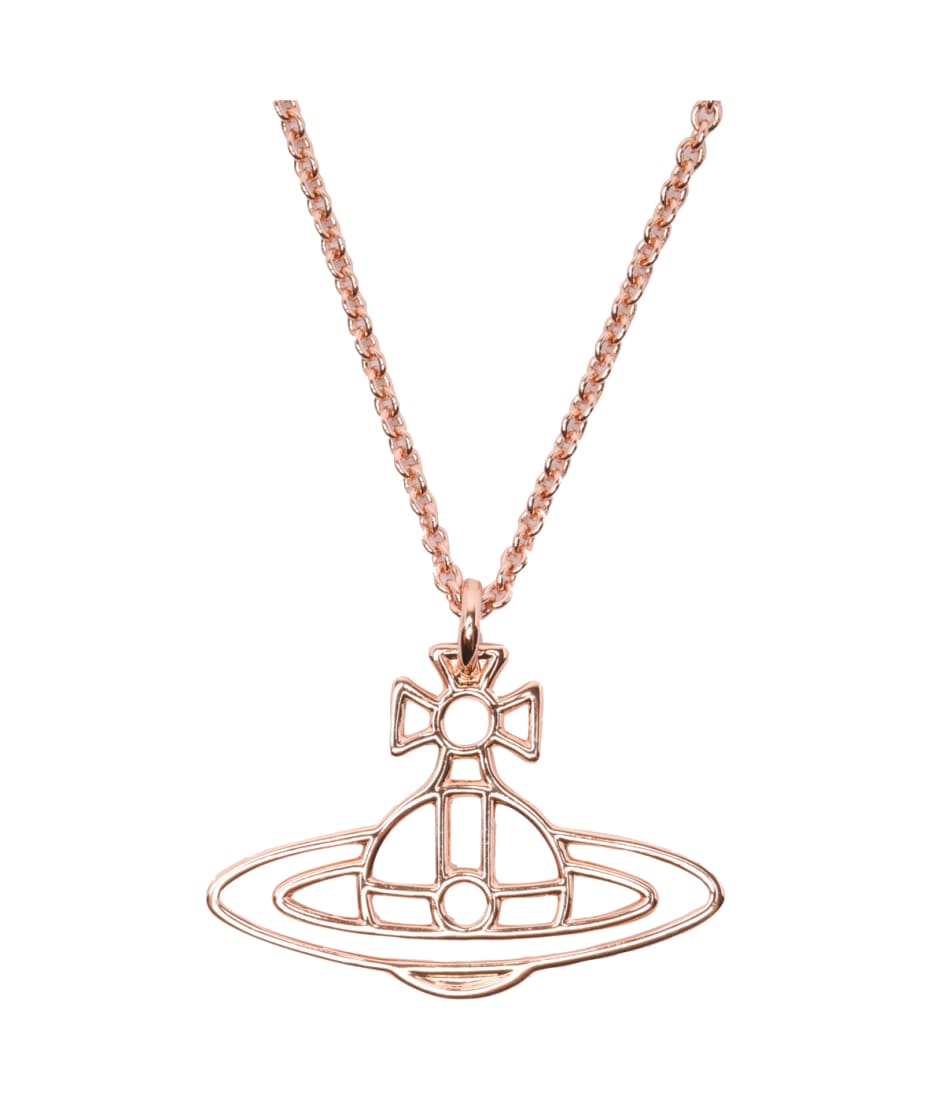 Vivienne Westwood Thin Lines Flat Orb Pendant Necklace | italist