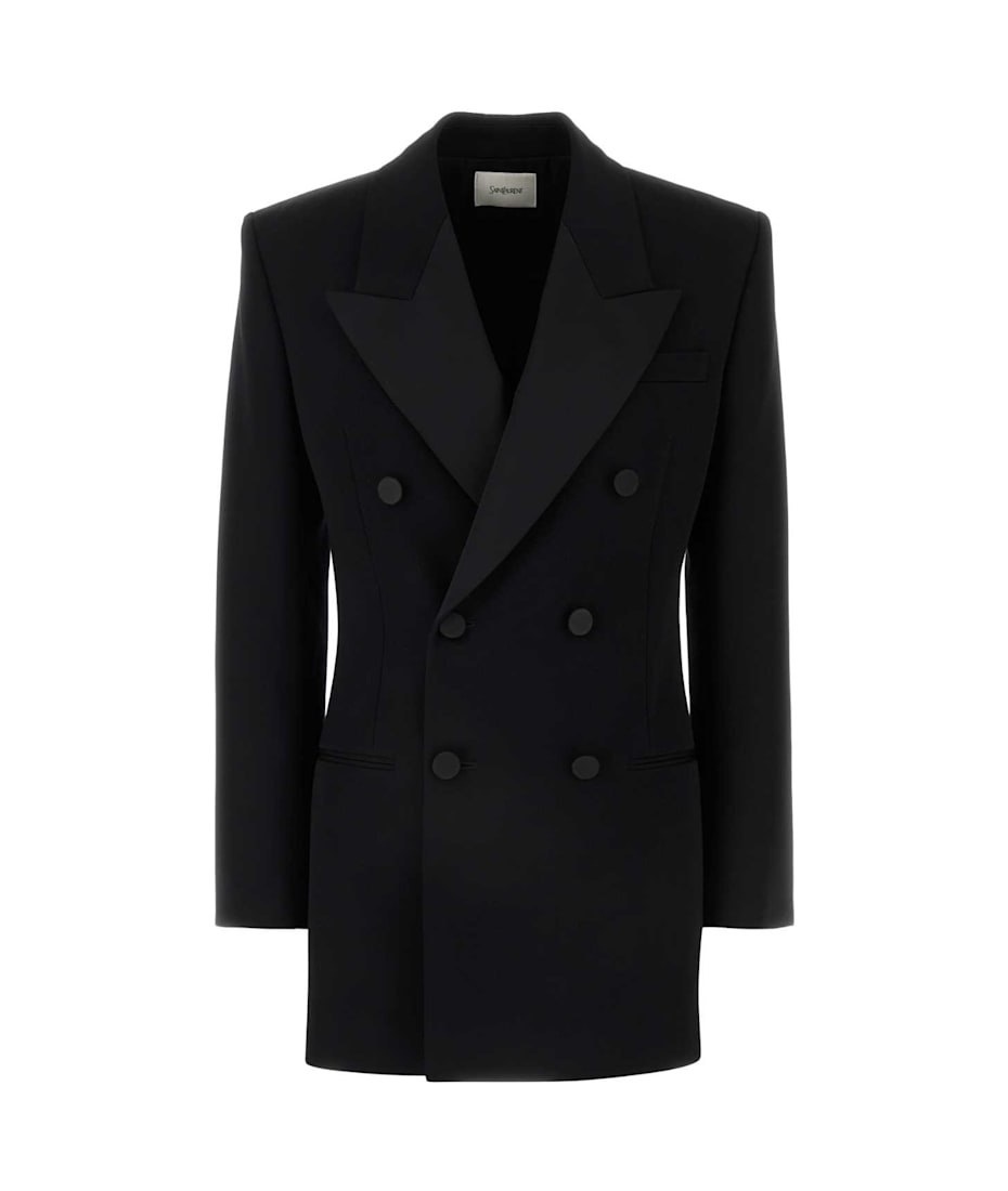 ジャケット SAINT LAURENT Black Wool Blazer Saint Laurent Black Wool Blazer | italist