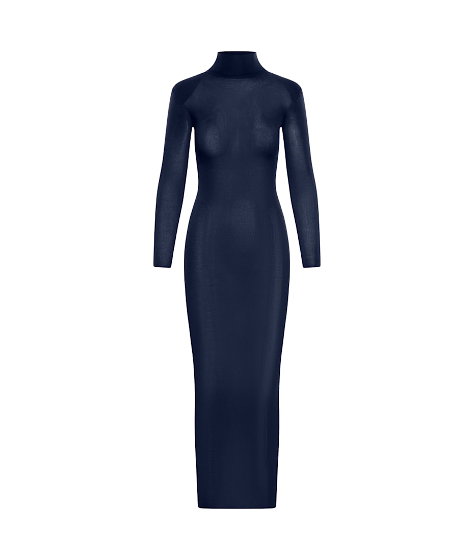 self-portrait Viscose Knit Fitted Dress | italist
