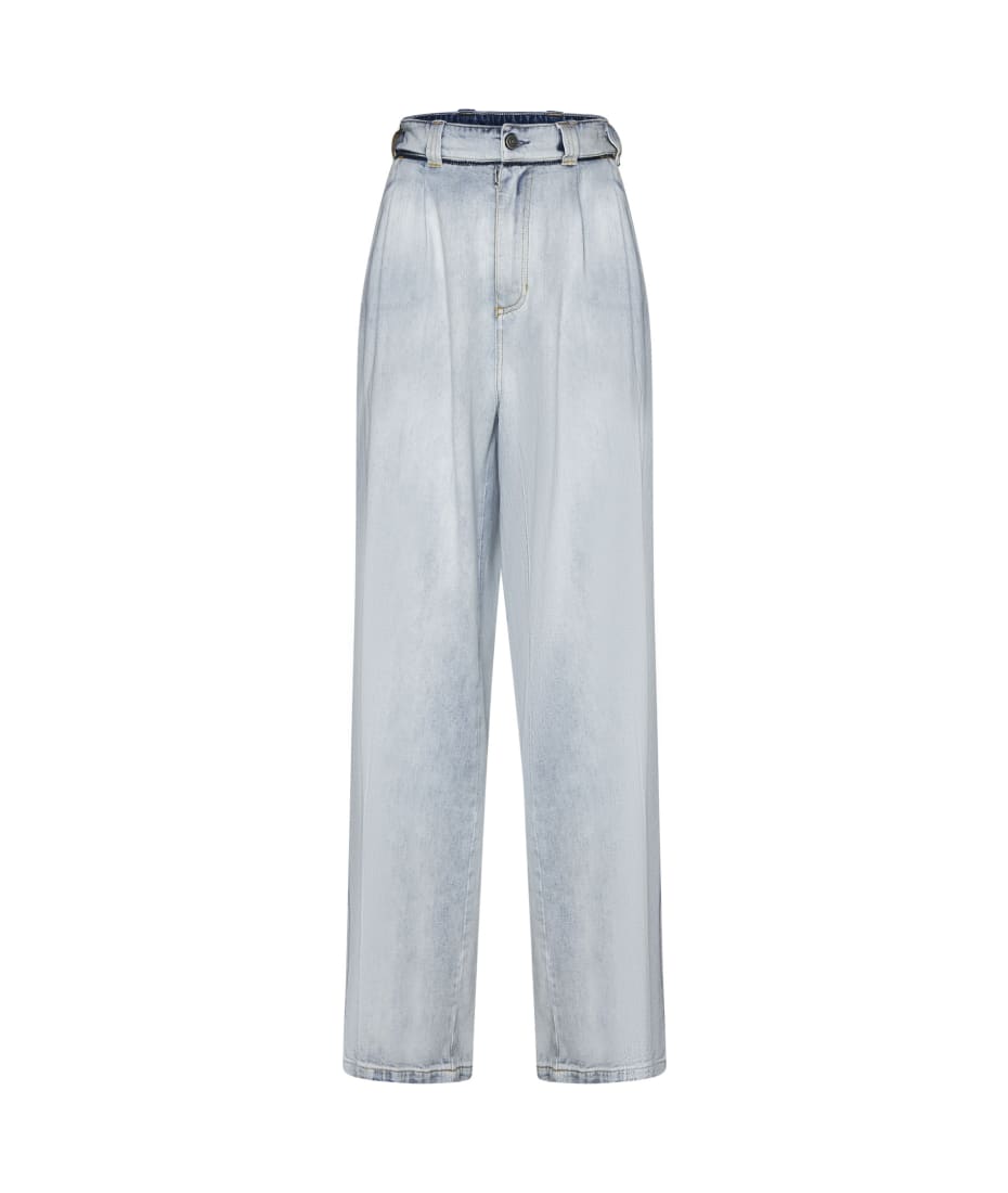 【関税&送料込】Maison Margiela Pants With Pleats MAISON MARGIELA Pleated twill wide-leg pants | THE OUTNET
