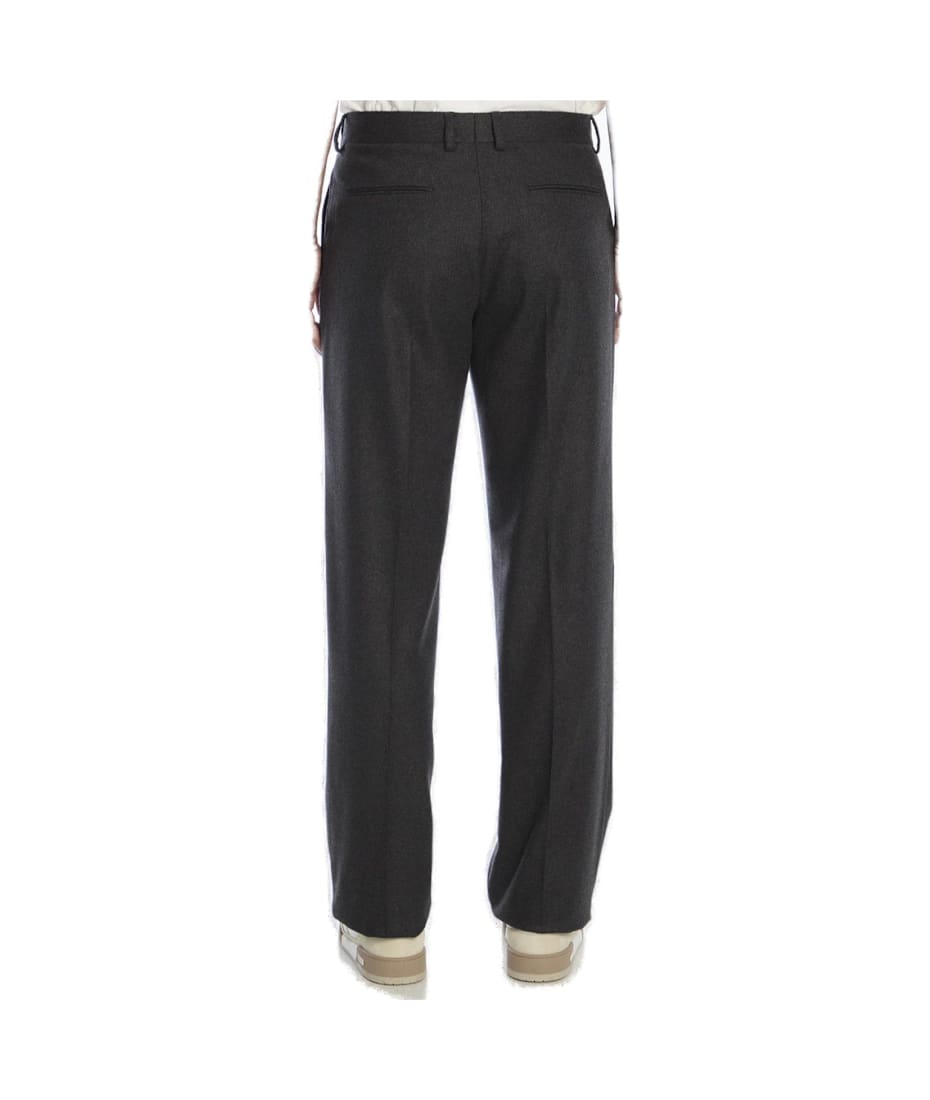 パンツ FENDI STRAIGHT-LEG PANTS IN GRAIN DE POUDRE WOOL FENDI virgin-wool straight-leg Trousers | Blue | FARFETCH