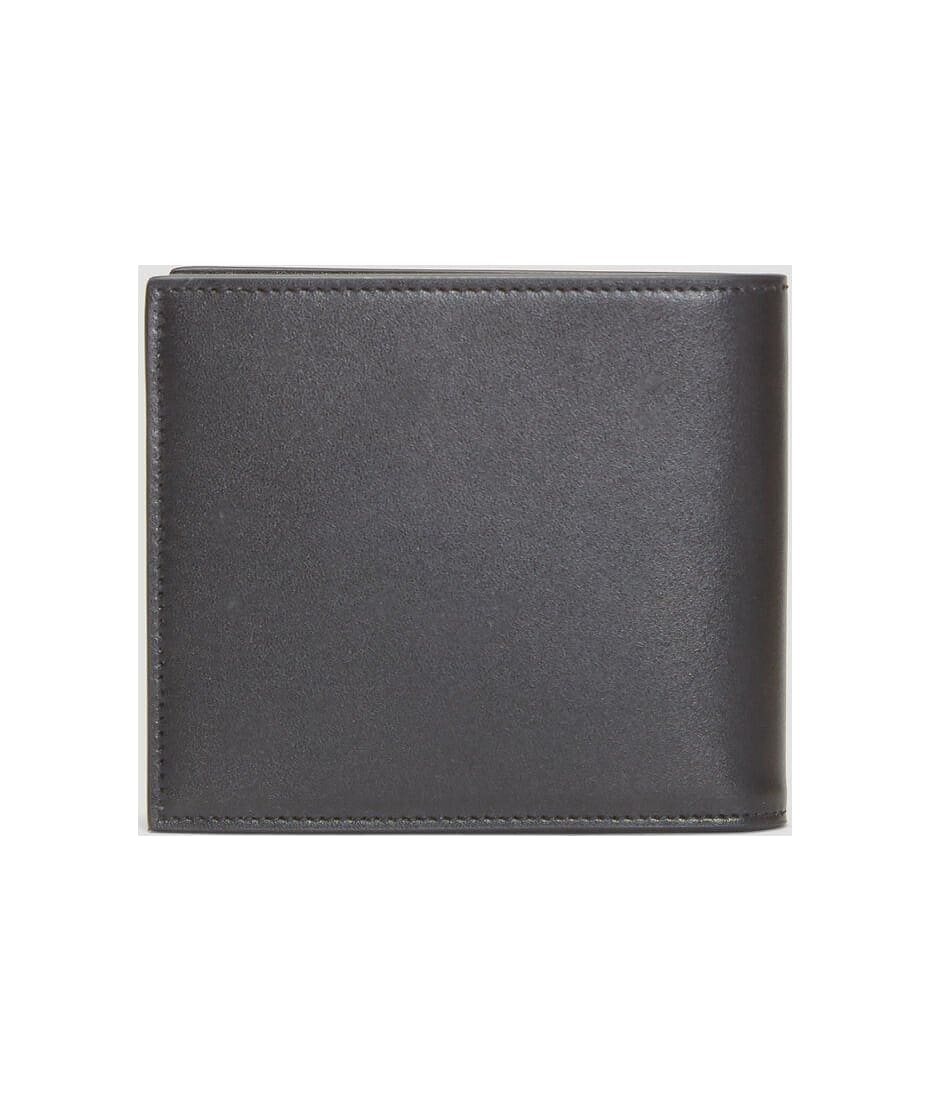 Saint Laurent Cassandre Shadow East/West Wallet in Grained Leather - Black - Men