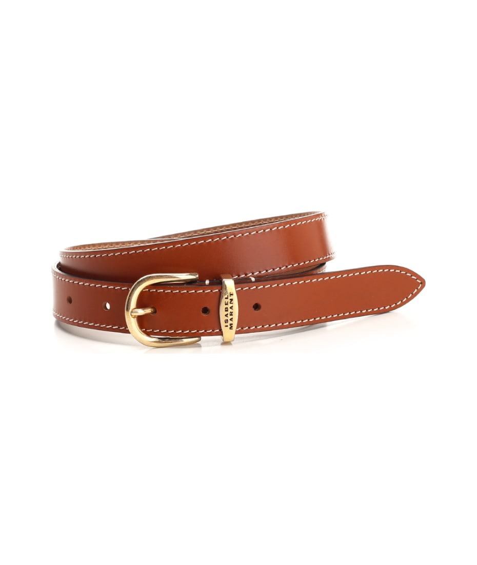 【関税&送料込】Isabel Marant Zadd Belt Zadd leather belt in black - Isabel Marant | Mytheresa