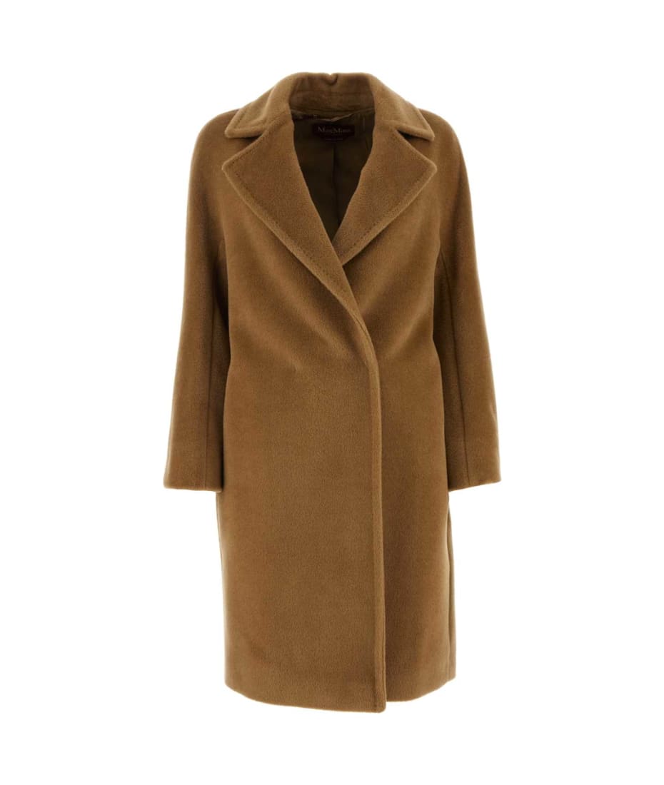 【送料&関税込】Max Mara Studio Caramel Alpaca Blend Sidney Max Mara Studio Caramel Alpaca Blend Sidney Coat | italist