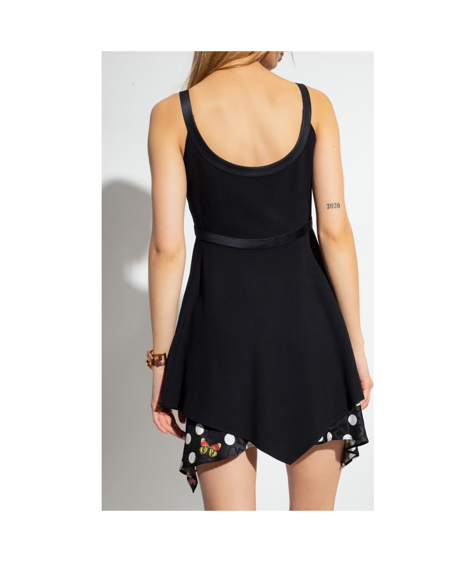 ワンピース VERSACE Black acetate blend mini dress Versace Black Acetate Blend Mini Dress | italist