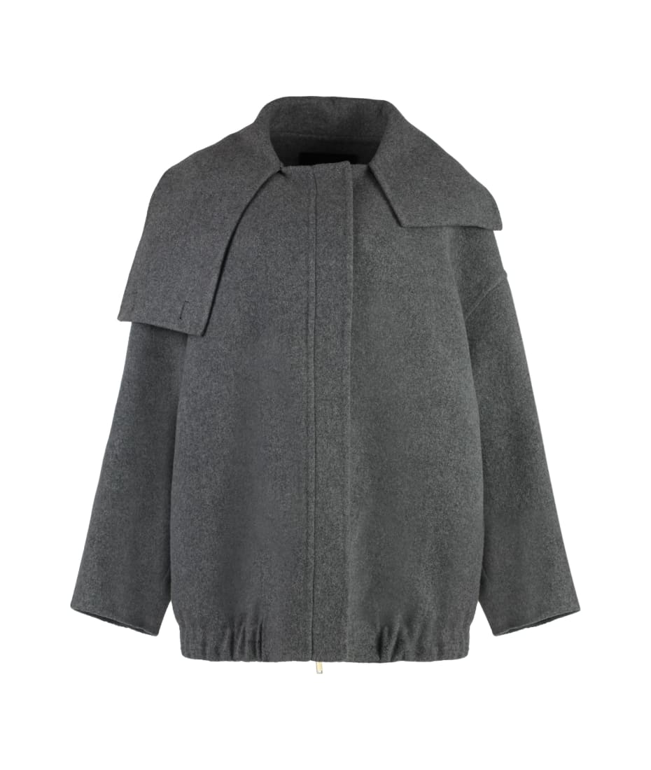 ブルゾン FABIANA FILIPPI Fabiana Filippi Virgin Wool Jacket Fabiana Filippi Oversize Virgin Wool Bomber Jacket | italist