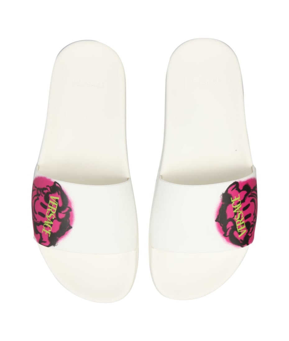 【送料&関税込】Versace Medusa Smiley Slide Sandals Versace Medusa Smiley Slide Sandals | italist