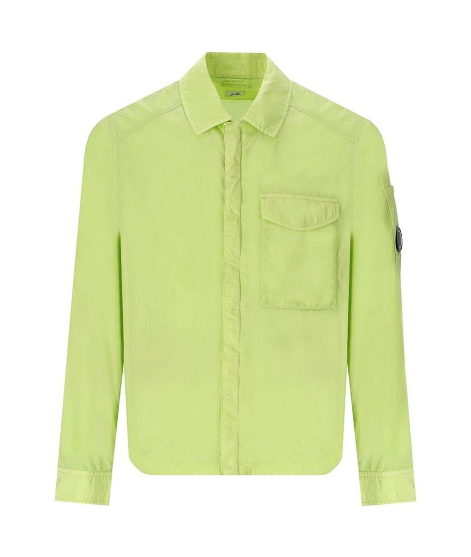 C.P. Company Chrome R Pocket White Pear Overshirt Green