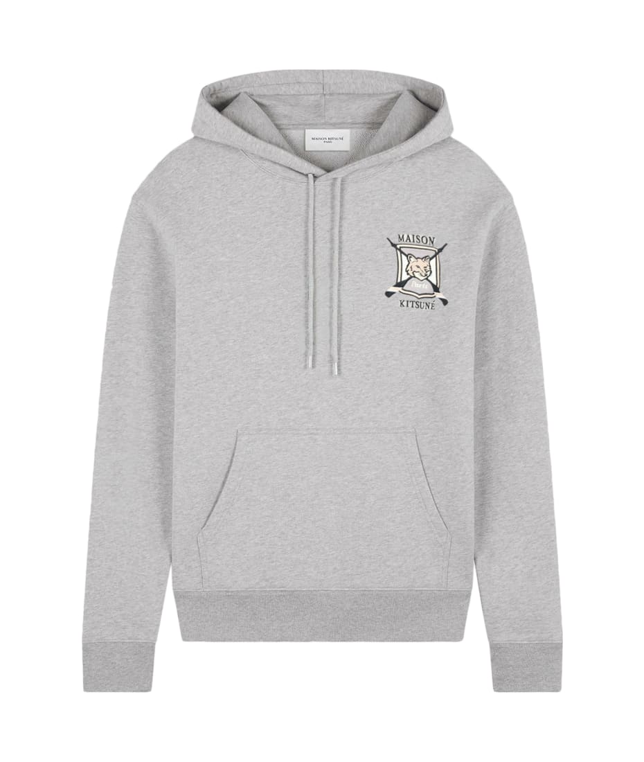 College Fox Embroidered Comfort Hoodie