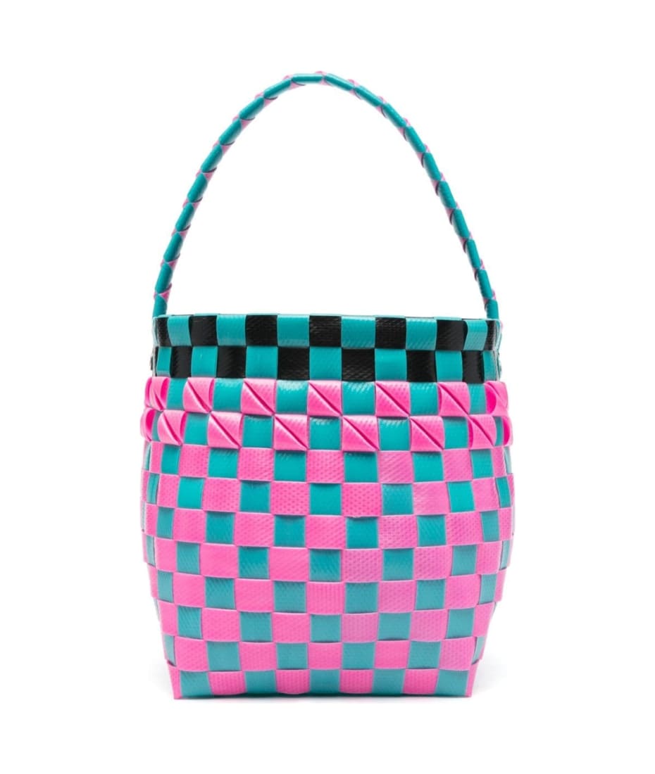 Venice Mini Bucket Bag in black leather | Marni