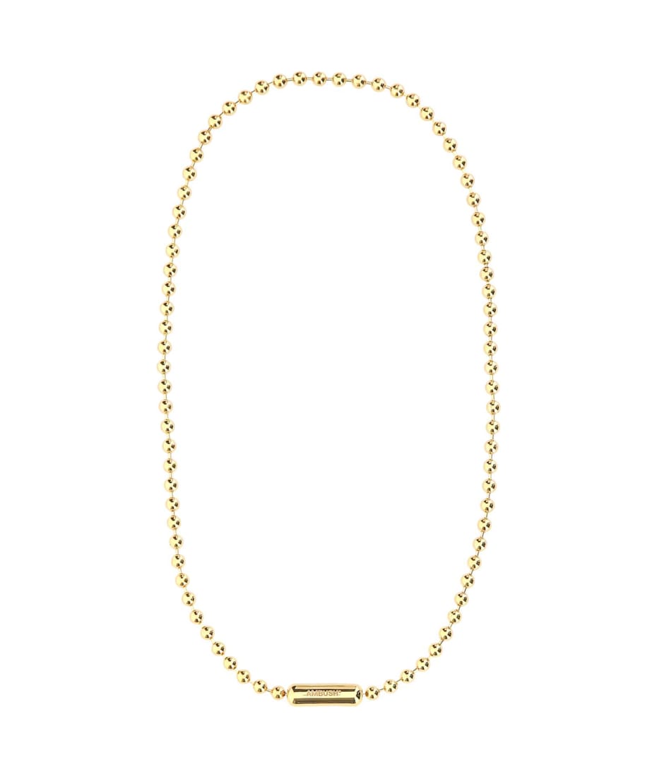 AMBUSH Gold 925 Silver Ball Chain Necklace | italist, ALWAYS LIKE A SALE