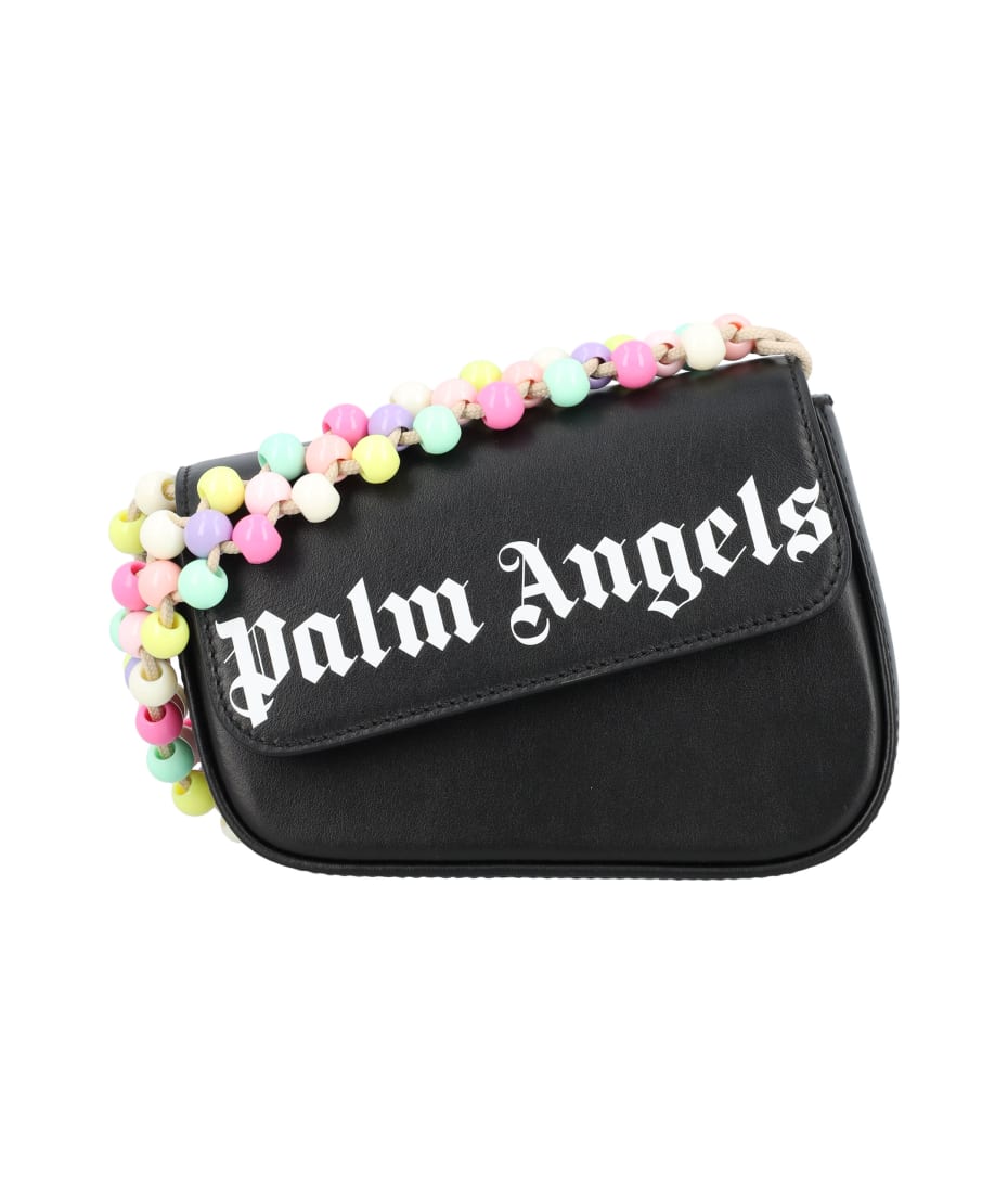 Palm Angels Beads Strap Crash Bag - BLACK