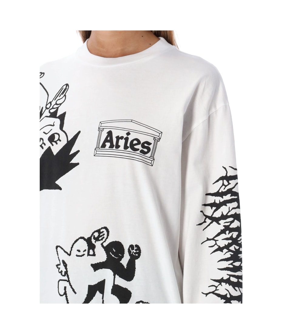 ARIES ARISE Aries 'Graphic Mashup Ls' T Shirt - ShopStyle