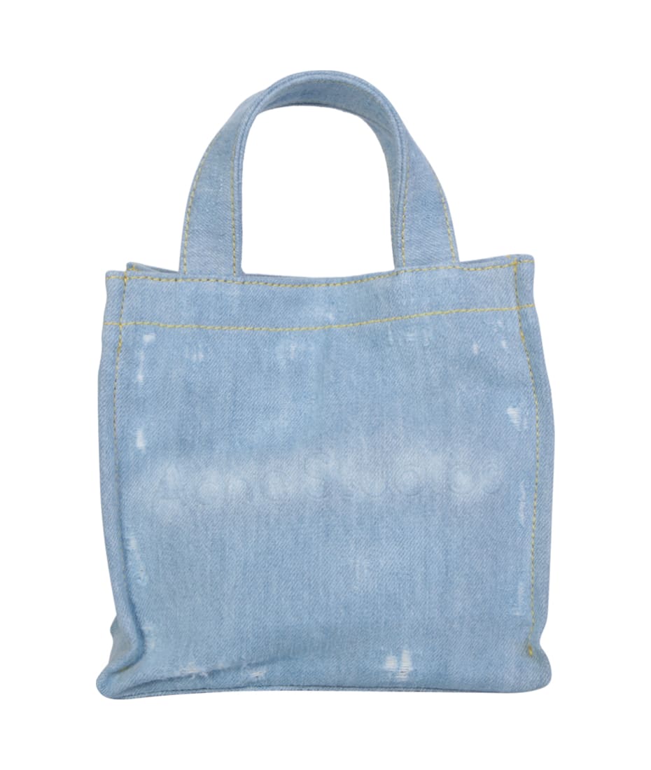 【送料&関税込】Acne Studios Denim Logo Bag Acne Studios Denim Logo Shoulder Tote-Bag | Liberty