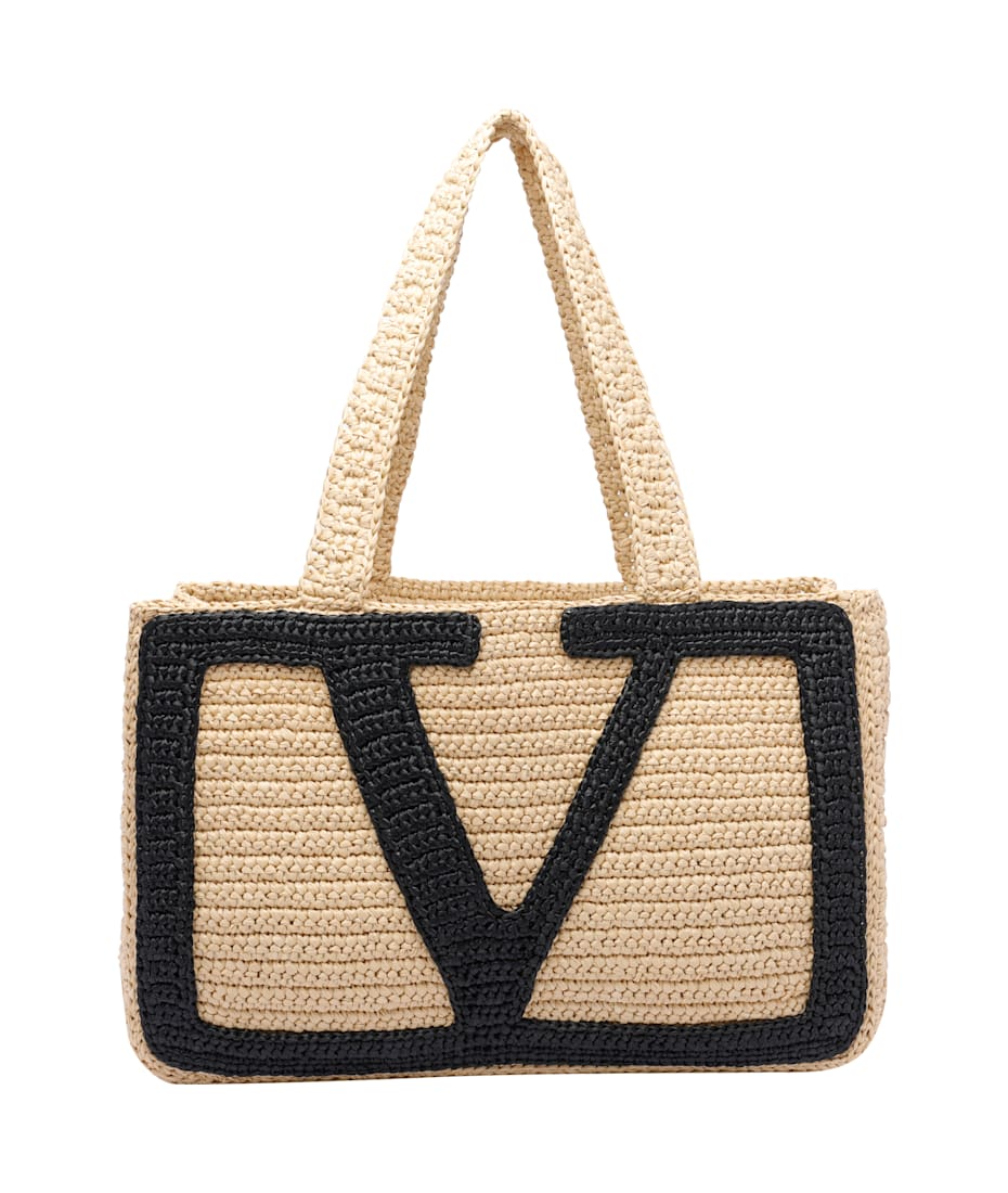 【送関込】VALENTINO☆Viva superstar crochet medium bag Valentino Garavani Viva Superstar Medium Shopping Bag In